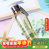 乐扣乐扣（LOCK&LOCK）ECO户外运动水杯户外便携塑料水壶男女学生杯子550ML棕色