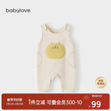 babylove宝宝背带裤春秋外穿连体裤超萌可爱休闲长裤洋气婴儿裤子