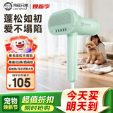 来旺兄弟小型犬吹梳一体机宠物吹风机/吹水机泰迪比熊家庭拉毛造型神器 绿