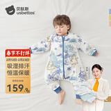 贝肽斯肽柔婴儿睡袋春秋冬新生儿防踢被分腿感温标儿童大码防惊跳 春秋双层-竹棉(20-26℃）天鹿 M码 80-95cm(建议1.5-2.5岁）