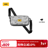 CRASH BAGGAGE意大利小众设计硬壳小方包单肩包斜挎包男女包包2023新款ins同款 SILVER（大号）