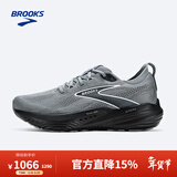 布鲁克斯（BROOKS）男子透气缓震跑鞋Glycerin 22甘油22 浅铁灰/乌木色/浅灰白 44 
