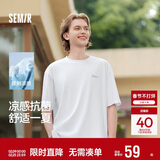 森马（Semir）[凉感抗菌吸湿速干]遮热短袖T恤男t25春夏新款印花109925100102