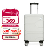 Diplomat外交官商务万向轮拉杆箱旅行箱TSA密码箱行李箱TC-6902白色20英寸