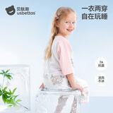 贝肽斯婴儿睡袍新款后背网眼透气儿童睡袋夏季纯棉睡衣宝宝睡裙