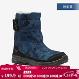 迪卡侬（DECATHLON）儿童雪地靴女童靴子男童加厚防水防滑棉靴童鞋雪地棉鞋SH100 蓝色 29