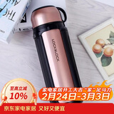 乐扣乐扣（LOCK&LOCK）保温壶304不锈钢保温保冷水壶户外露营旅行壶1.5L金色