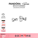 潘多拉（PANDORA）[情人节礼物]璀璨手绘爱心耳钉925银小巧简约时尚礼物