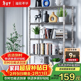 溢彩年华 厨房置物架落地仓储货架家用阳台铁艺储物架收纳架子五层2801SR