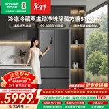 容声方糖515L机皇法式多门冰箱双系统超薄零嵌入式自动制冰一级能效灰BCD-515P60FZNAD国家补贴世界杯