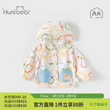 欢喜小熊6个月-3岁婴儿外套女宝宝夏季薄款纯棉连帽遮阳上衣男童衣服