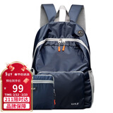 高尔夫（GOLF）双肩包男女可折叠电脑背包书包14英寸轻便户外旅行包旅游运动登山