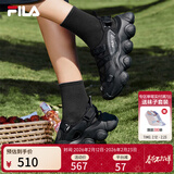 斐乐 斐乐官方女鞋FRAGOLA摩登凉鞋夏季新款时尚休闲草莓凉鞋子 黑-BK 38