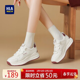 海澜之家（HLA）运动休闲鞋女春夏百搭小白阿甘鞋轻便老爹鞋HDAYXW1CDQ036 米红40