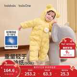巴拉巴拉童装婴儿连体衣轻薄羽绒服宝宝衣服2025冬装抱衣爬服男童女童萌趣
