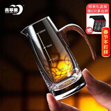 青苹果白酒杯分酒器礼盒装 水晶玻璃二两杯胡桃木新中式醒酒器新年礼物