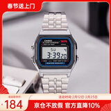 卡西欧（CASIO）手表复古小方块 时尚休闲小方表防水运动学生表 初高中生 A159WA-N1D