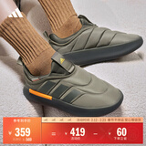 adidas ADIPUFF面包鞋柔软舒适保暖棉鞋秋冬阿迪达斯官方轻运动   橄榄绿/草绿色/棕色（推荐选大半码）   42