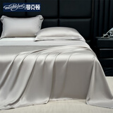 曼克顿（MANKEDUN） 夏季冰丝单床单纯色高质量1.8/1.5米x2米床单单件单人双人老粗布 冰丝床单-山灰 单床单：240*250cm/适用1.8m床