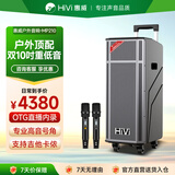 惠威（HiVi）双10英寸舞台级户外k歌广场舞音响便携拉杆智能音响演出乐器音箱重低音双话筒MP210