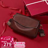 viney牛皮包包女包品牌斜挎枕头包轻奢单肩包生日三八38女神节礼物