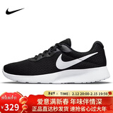 耐克NIKE女休闲鞋透气缓震TANJUN运动鞋DJ6257-004黑白38.5