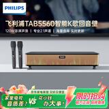 飞利浦（PHILIPS）TAB5560/93 智能K歌回音壁电视音响家庭影院KTV套装客厅立体环绕无线蓝牙音箱音响 双话筒