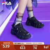FILA斐乐女鞋轻便舒适运动鞋猫爪家族时尚复古老爹鞋网面鞋日常休闲鞋 【猫爪三代】黑-BK 36.5