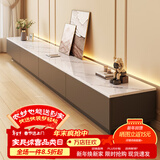 米客米家电视柜落地2025客厅家用小户型靠墙储物柜一体新款茶几电视柜组合 【推荐款1.8米】灰色+白大理石纹 组装（自行组装）