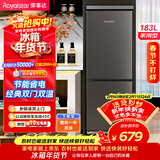 荣事达（Royalstar）183升小冰箱小型家用出租房办公室宿舍双开门两门双门二门电冰箱节能省电低音钛深灰BCD-183L9RSZ