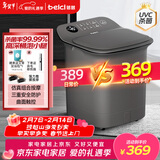 蓓慈(beici)杀菌泡脚桶暖膝自动加热按摩足浴盆洗脚盆泡脚盆高深桶送父母年货生日情人节礼物Z3Pro灰