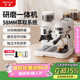 客浦CP290咖啡机意式浓缩全半自动家用小型蒸汽打奶泡办公室带研磨一体机20Bar冷热双萃 米白色（冷萃版） 米白色