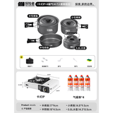 探险者（TAN XIAN ZHE）户外锅具野炊锅具全套露营锅具套装户外烧水壶卡式炉锅具三件套 4-7人套锅组合+炉+4气券(赠品）