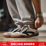马登工装复古运动鞋透气休闲箭头德训鞋男美式潮流阿甘板鞋百搭小白鞋 米白 【小众不撞款/鞋子男夏季】 45 (男码偏大，可参考推荐脚长选择)