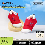 卡特兔宝宝学步鞋春季童鞋儿童鞋软底婴儿鞋男童女童室内机能鞋 红色-春秋网眼 24 内长14.5cm 脚长13.6-14.2