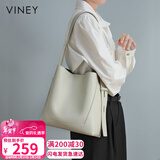 viney包包女包牛皮水桶大容量单肩斜挎托特包送生日情人节礼物女朋友