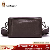 暇步士（Hush Puppies）斜挎包单肩包头层牛皮男大容量复古邮差小挎包休闲简约新年礼物