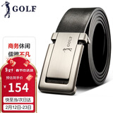 高尔夫（GOLF）头层牛皮男士皮带板扣腰带男商务休闲裤带礼盒装送男友父亲礼物