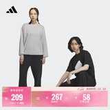 adidas情侣款加绒加厚直筒束脚运动裤男女秋冬阿迪达斯官方轻运动   黑色（推荐女生选小一码）   L