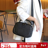 老人头头层牛皮女士包包女包大容量单肩手提斜挎包枕头包生日情人节礼物