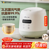 小熊（Bear）电饭煲2~3人 家用迷你小容量电饭锅 2L智能快煮饭多功能智能预约煮粥锅微压煮饭锅 DFB-Q20B2