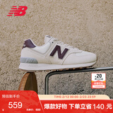 NEW BALANCE休闲鞋女鞋复古舒适秋冬透气轻便百搭运动鞋574系列WL574RCF 38