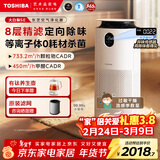 东芝（TOSHIBA）空气净化器SE大白梨PET除烟味除毛净化器大风量除尘净化器除螨除尘除过敏源消毒杀菌家用