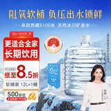 5100西藏冰川矿泉水12L 整箱装 天然纯净大软桶装弱碱低氘饮用矿泉水