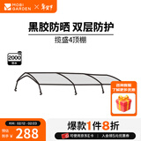 牧高笛（MOBIGARDEN）揽盛帐篷 户外露营两室一厅大空间防风防雨多门大前厅隧道帐篷 揽盛4杆专用顶棚