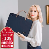 高尔夫（GOLF）电脑包女14英寸手提苹果笔记本华为单肩斜挎包商务公文包女通勤