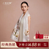 上海故事【升级加密30%】桑蚕丝真丝丝巾12姆米围巾送妈妈生日礼物披肩女