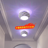 大观园（DGY） 走廊过道吸顶灯简约入户玄关灯具创意led阳台吸顶灯中山灯具O125 1665-暗装彩光22*8cm-三色变光