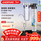 爱惠浦（Everpure） 家用矿物质厨下净水器 大流量0废水直饮 1.8L/分钟3500L处理量 EF-900P Plus
