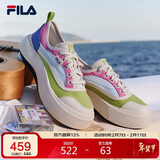 FILA 斐乐官方女鞋2025春夏摩登时尚复古帆布休闲鞋